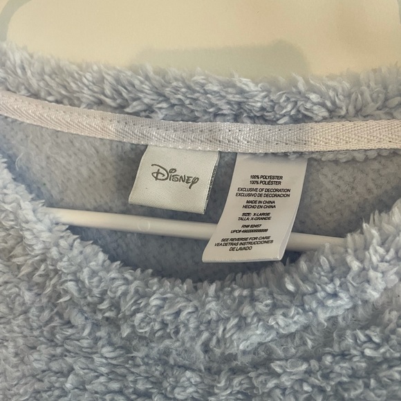 Disney Sleep First Eeyore Fuzzy Crewneck Size XL - Picture 3 of 3